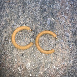 Wooden Hoop Earrings